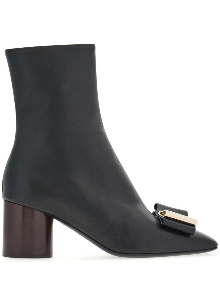 Ferragamo 60mm bow-detail ankle boots - Black Cover