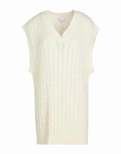 8 By Yoox Cable Knit Sleeveless Jumper Woman Sweater Ivory Organic cotton Cover