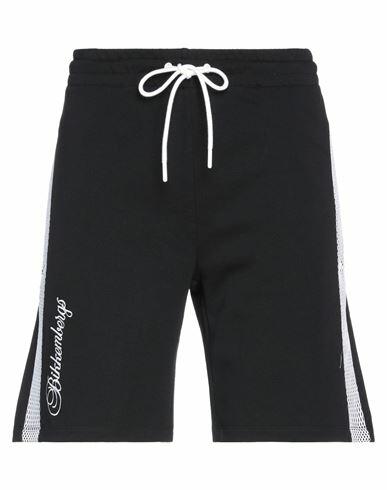 Bikkembergs Man Shorts & Bermuda Shorts Black Cotton Cover