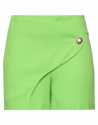 Monique Garçonne Woman Shorts & Bermuda Shorts Green Polyester Cover