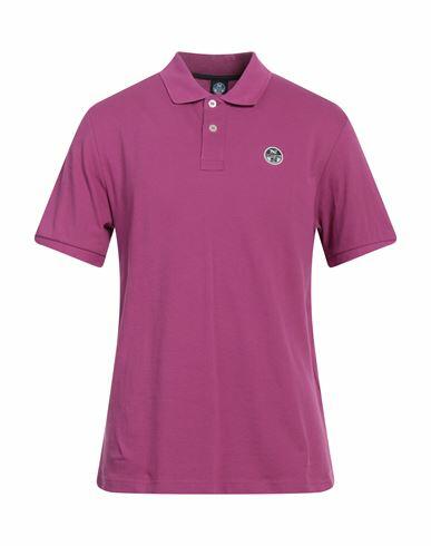 North Sails Man Polo shirt Mauve Cotton Cover