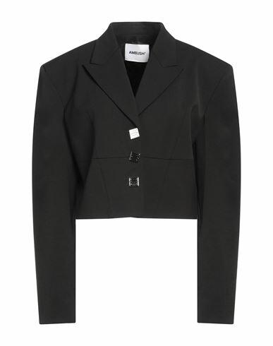 Ambush Woman Blazer Black Polyester, Virgin Wool, Elastane Cover