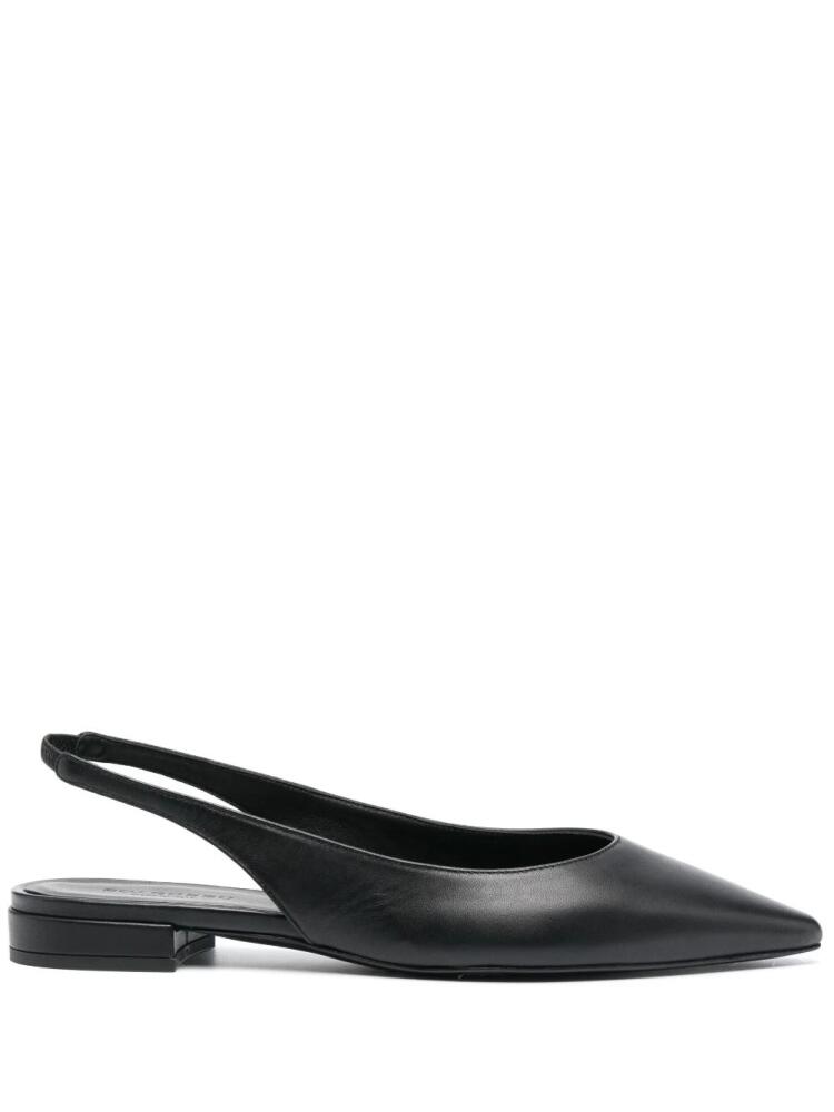 Scarosso slingback leather ballerinas - Black Cover