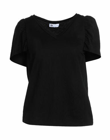 Diana Gallesi Woman T-shirt Black Viscose, Polyamide Cover