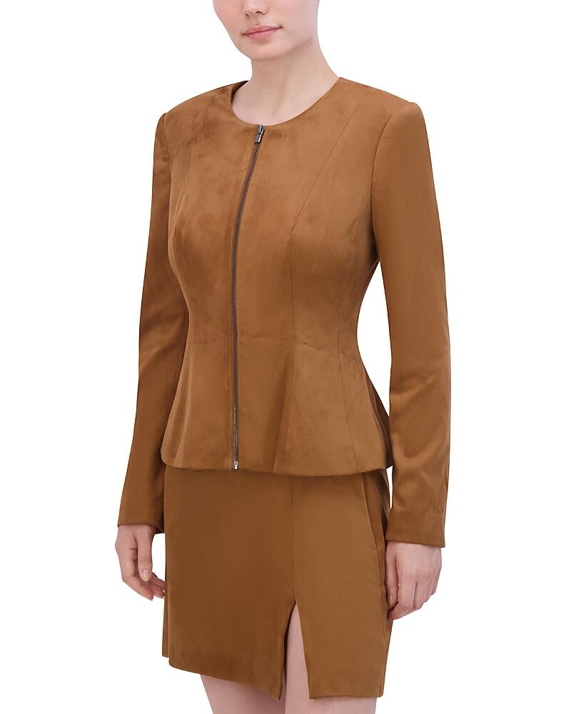 Bcbgmaxazria Faux Suede Jacket Cover