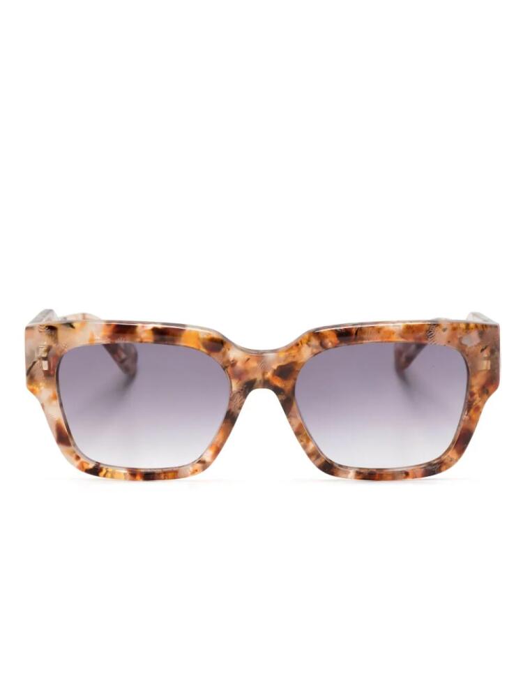 Chloé Eyewear Gayia rectangle-frame sunglasses - Neutrals Cover