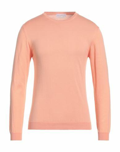 Daniele Fiesoli Man Sweater Apricot Giza 45 Cotton Cover