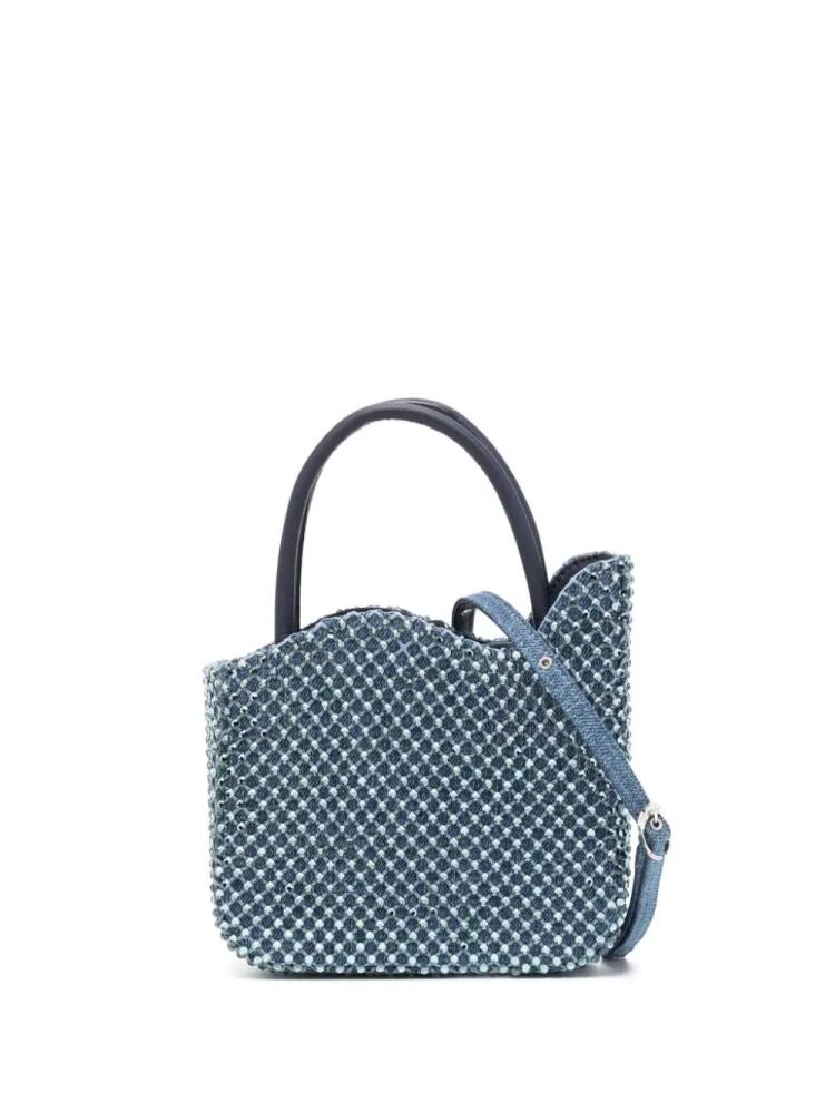 Le Silla Gilda rhinestone-embellished mini bag - Blue Cover