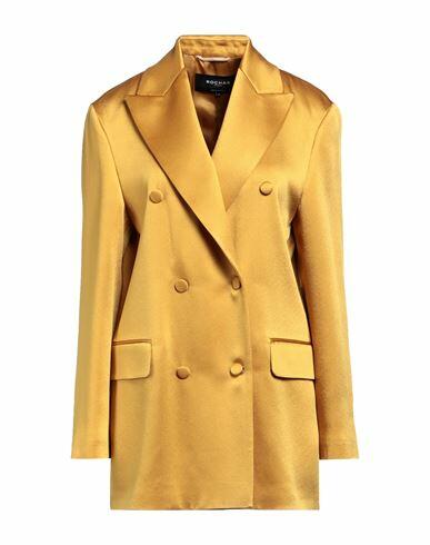 Rochas Woman Blazer Ocher Acetate, Rayon Cover