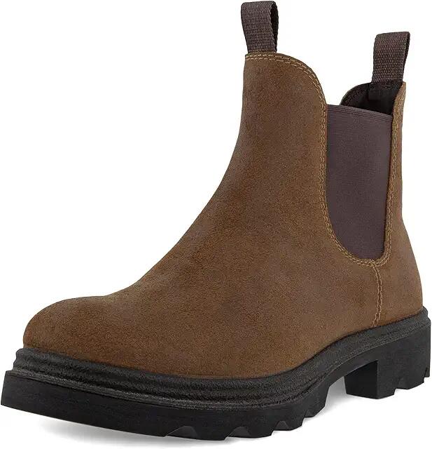 ECCO Grainer Chelsea Boot (Cocoa Brown Suede) Women's Shoes Cover