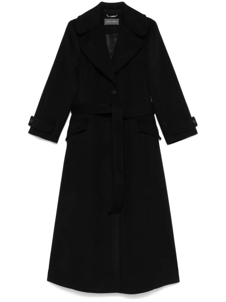 Alberta Ferretti belted coat - Black Cover