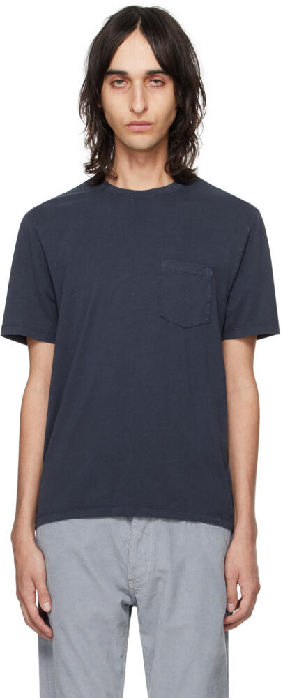 Officine Générale Navy Pocket T-Shirt Cover