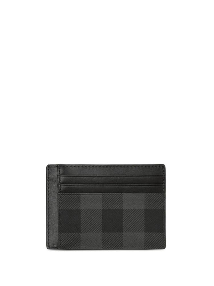 Burberry checked leather cardholder - Grey Cover