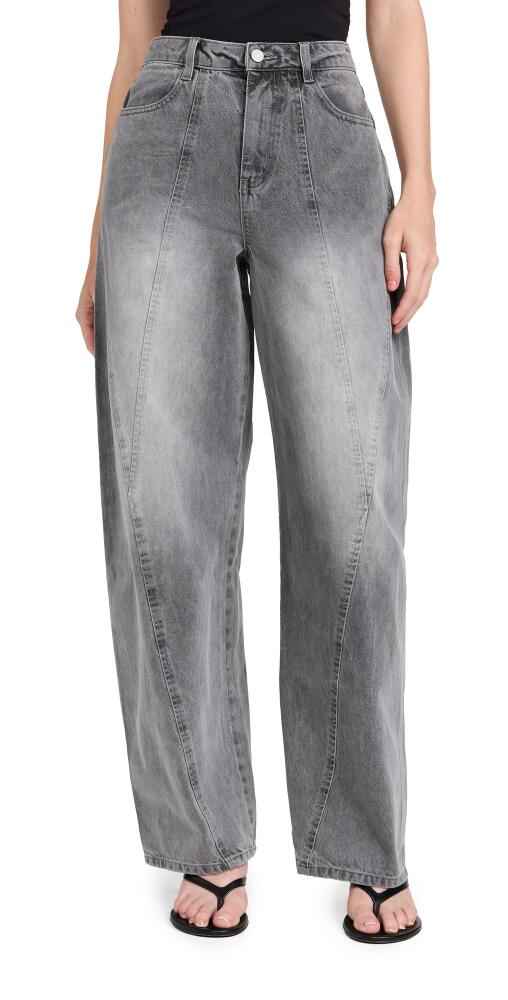 AFRM Archer Seamed Barrel Jeans Smoke Grey Wash Cover