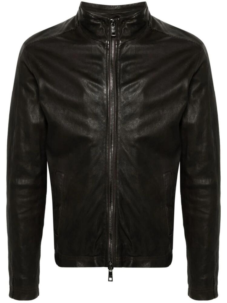 Giorgio Brato leather jacket - Brown Cover