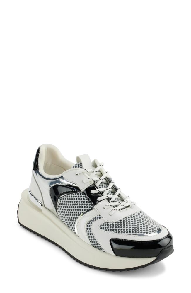 DKNY Amity SK24 Sneaker in White/Black Cover