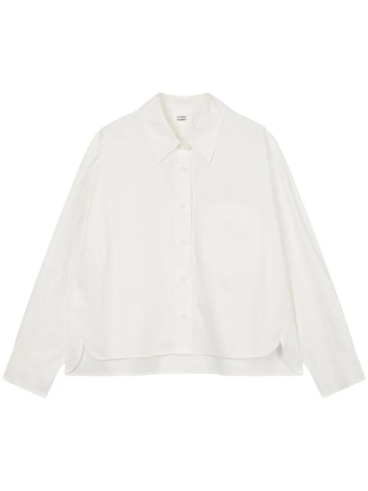 STUDIO TOMBOY cropped shirt - White Cover