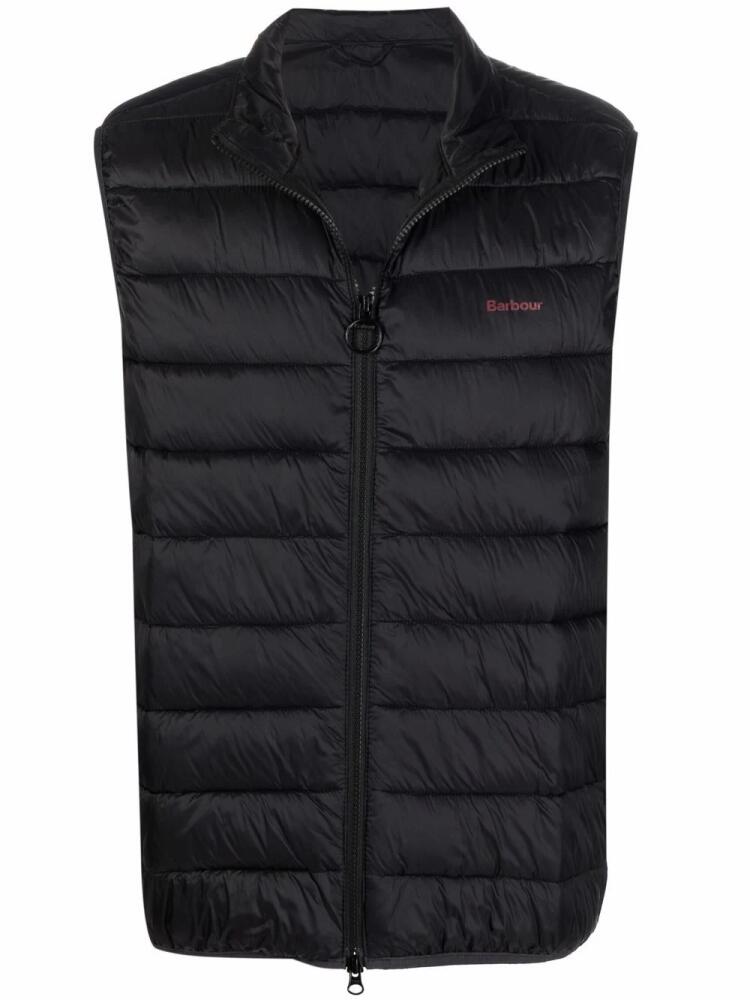 Barbour padded logo gilet - Black Cover