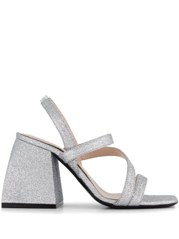 Nodaleto Bulla Gemini 95mm strappy sandals - Silver Cover