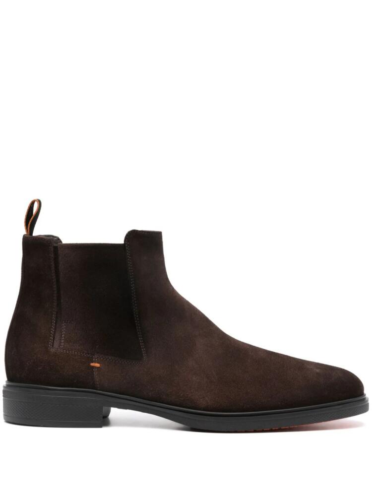 Santoni suede Chelsea boots - Brown Cover