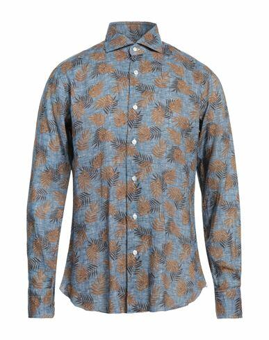 Dandylife By Barba Man Shirt Blue Linen Cover