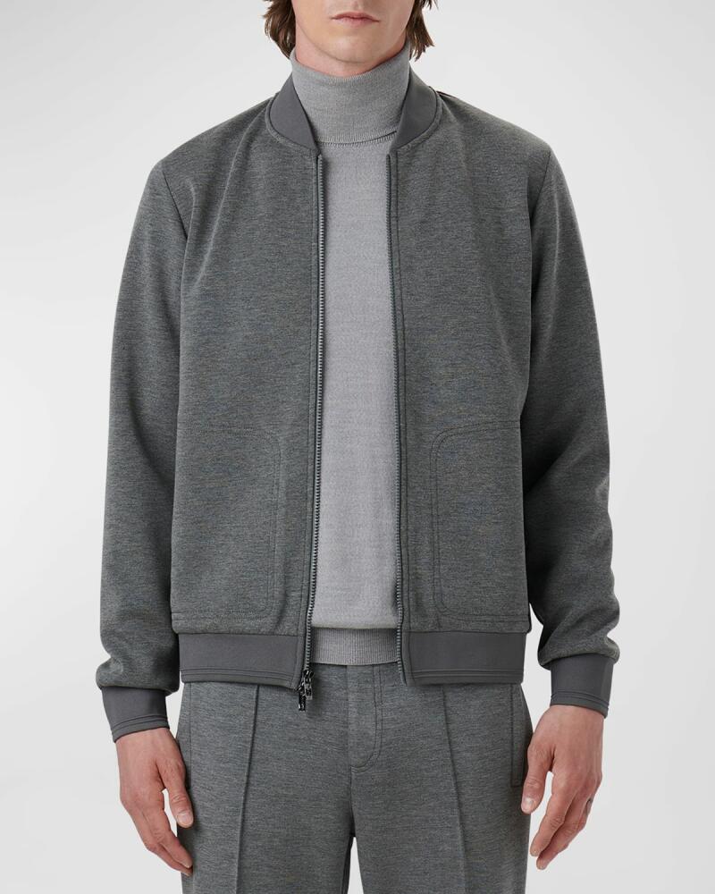 Bugatchi Men's Soft Touch Knit Bomber Jacket Cover