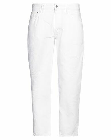 Cycle Man Jeans White Cotton Cover