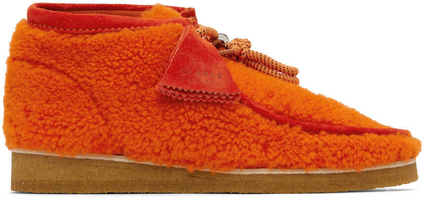 Moncler Genius 2 Moncler 1952 Orange Clarks Edition Wallabee Boots Cover