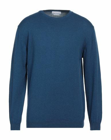 Daniele Fiesoli Man Sweater Slate blue Cotton Cover