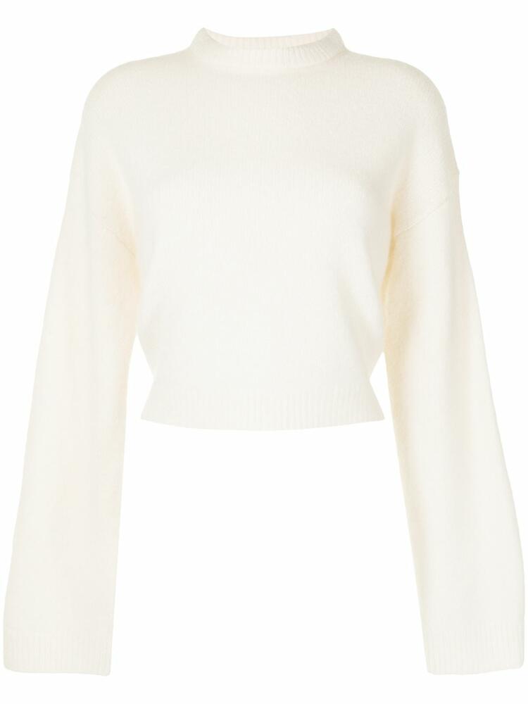 Cashmere In Love Mila cashmere cropped jumper - White Cover