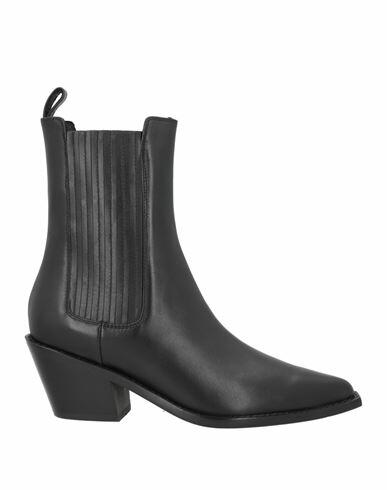 Lola Cruz Woman Ankle boots Black Leather Cover