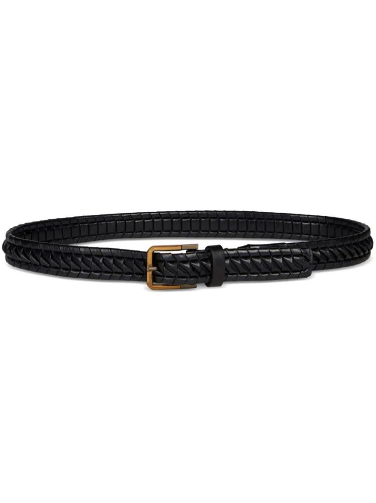 ETRO woven leather belt - Black Cover