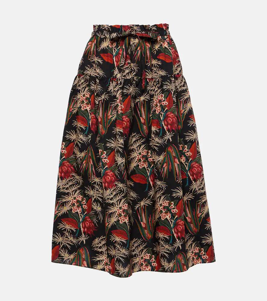 Ulla Johnson Fernanda cotton poplin midi skirt Cover