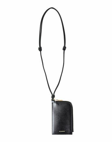 Jil Sander Woman Document holder Black Calfskin Cover