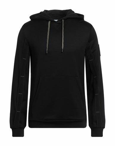 Bikkembergs Man Sweatshirt Black Polyamide, Cotton Cover