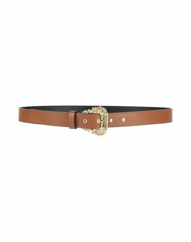 Versace Jeans Couture Woman Belt Camel Calfskin Cover