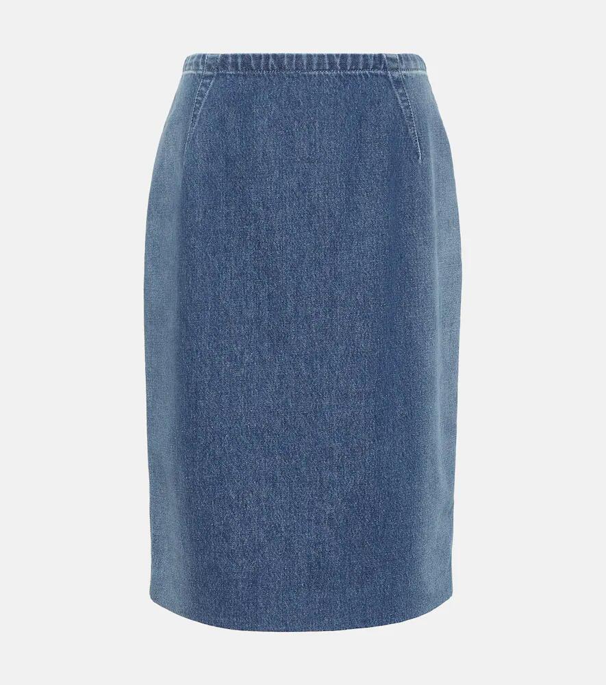 Versace Denim pencil skirt Cover