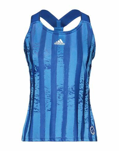 Adidas Woman Tank top Blue Polyester Cover