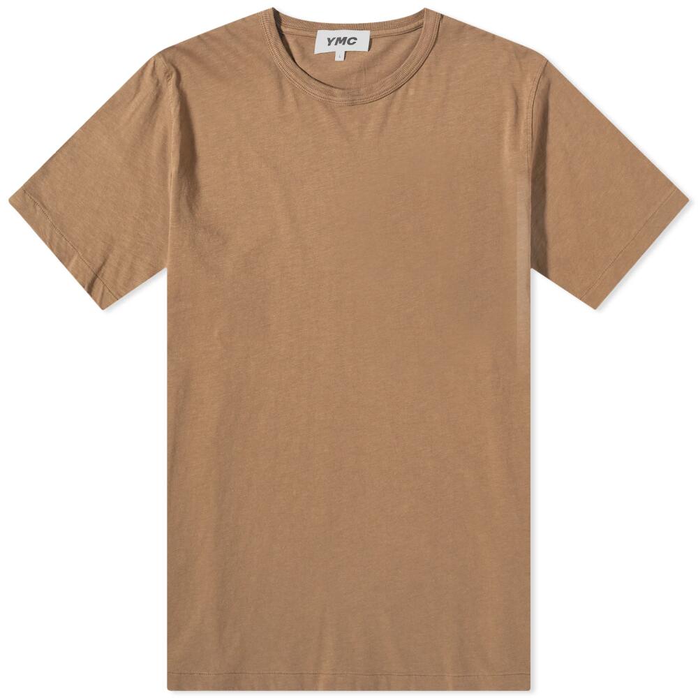 YMC Men's Triple T-Shirt in Brown Cover