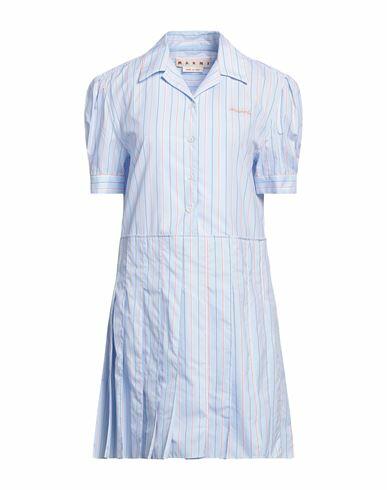 Marni Woman Mini dress Sky blue Cotton Cover