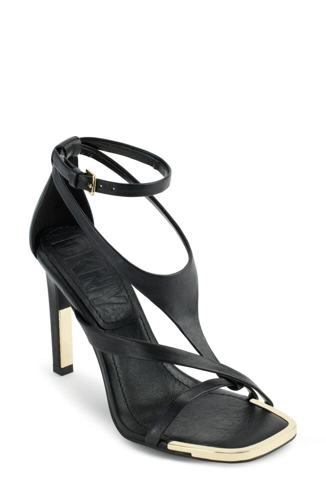 DKNY Audrey Ankle Strap Sandal in Black Cover