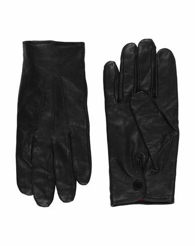 Hugo Man Gloves Black Goat skin Cover