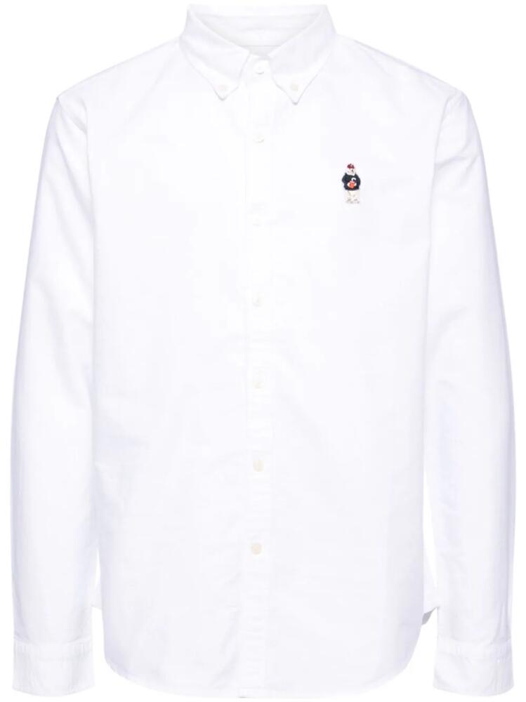 CHOCOOLATE embroidered-logo cotton shirt - White Cover