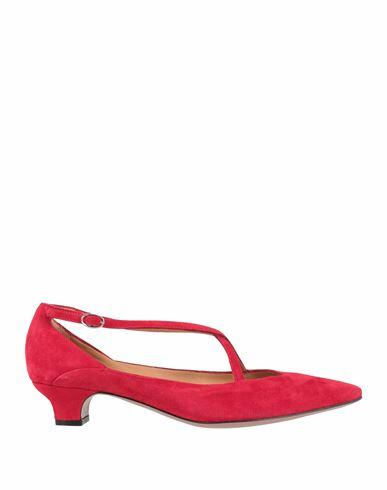 Mara Bini Woman Pumps Red Leather Cover