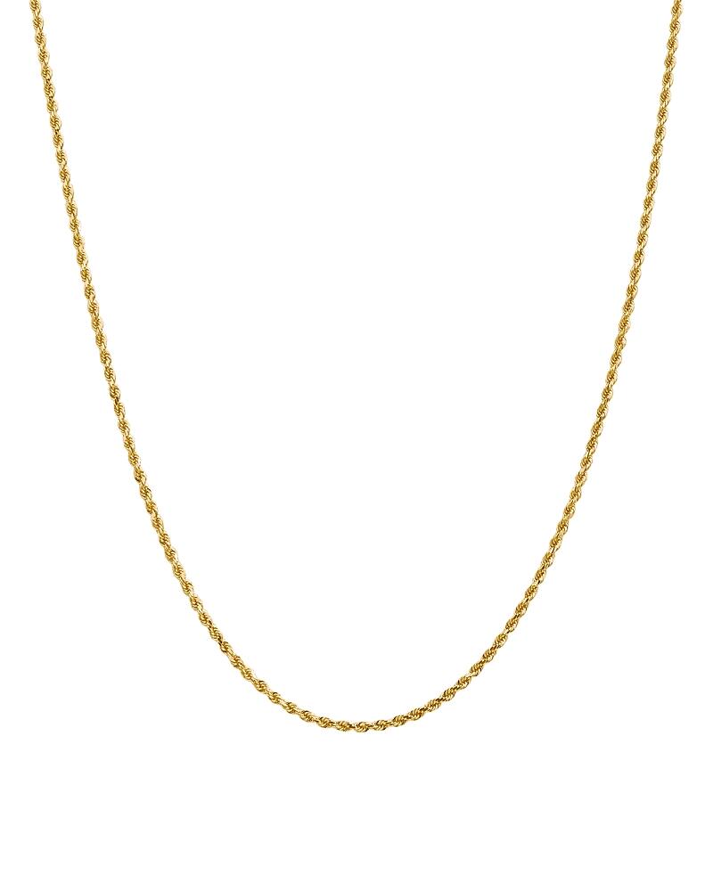 Bloomingdale's Fine Collection Men's 14K Yellow Gold 2mm Diamond Cut Rope Chain Necklace, 18 - Exclusive Cover