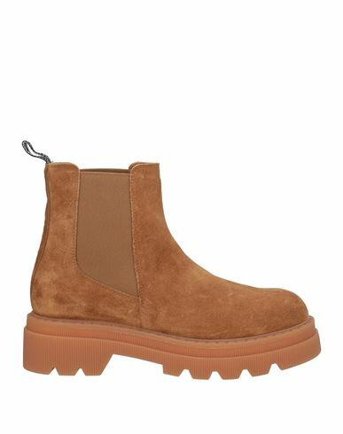 Voile Blanche Woman Ankle boots Camel Leather Cover