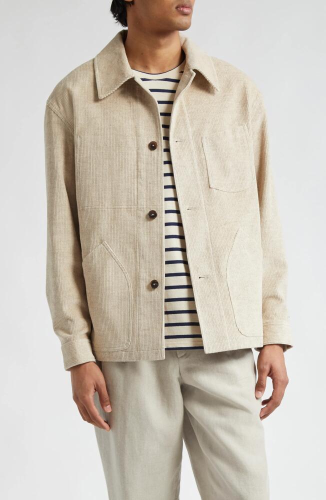 De Bonne Facture Maquignon Denim Work Jacket in Undyed Cover