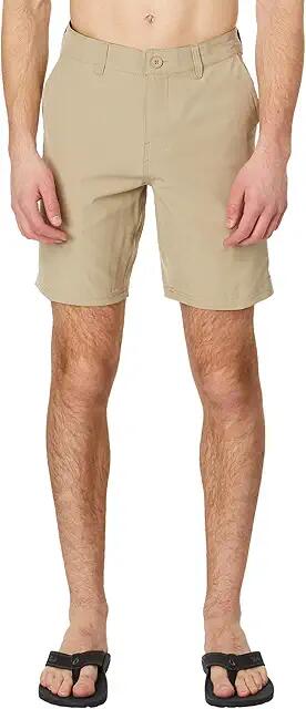 Salty Crew Lowtide 19 Hybrid Shorts (Khaki) Men's Clothing Cover