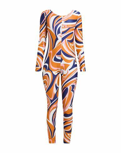 Pucci Woman Jumpsuit Orange Polyamide, Elastane Cover