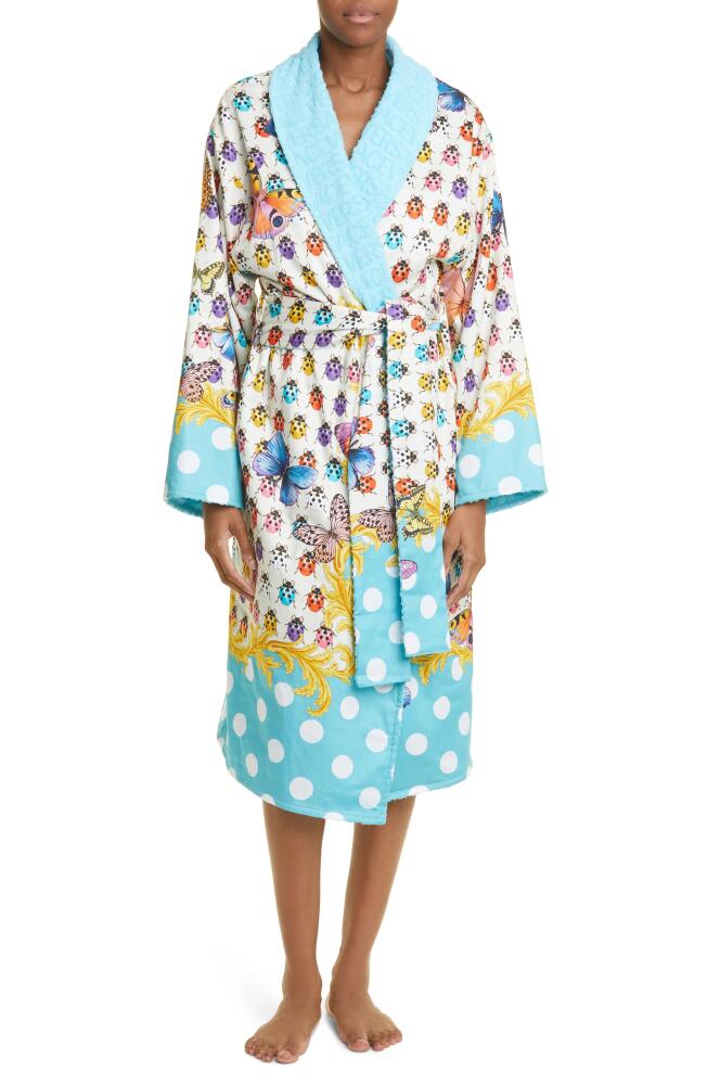 Versace Butterflies Bath Robe in Azur Multicolor Cover